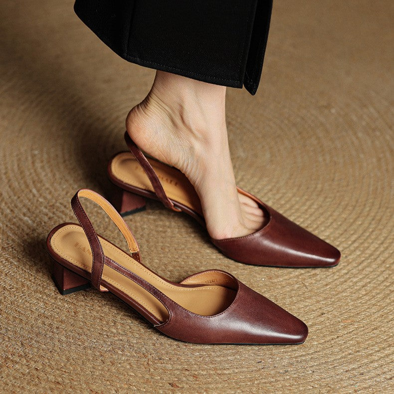 Celora | Leather Slingback Pumps