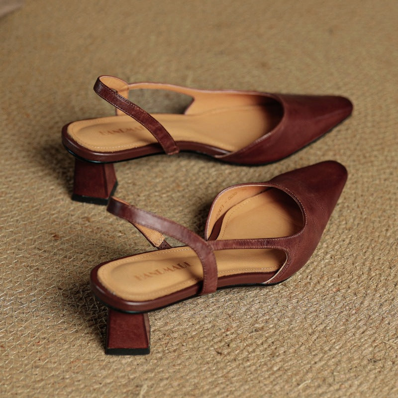 Celora | Leather Slingback Pumps