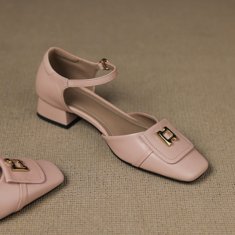 Virella | Buckle Leather Mary Janes
