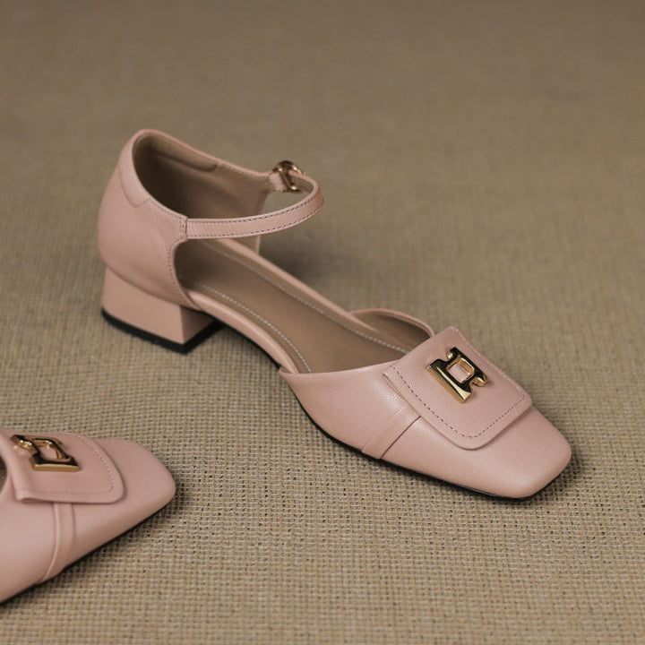 Virella | Buckle Leather Mary Janes