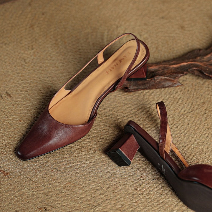 Celora | Leather Slingback Pumps