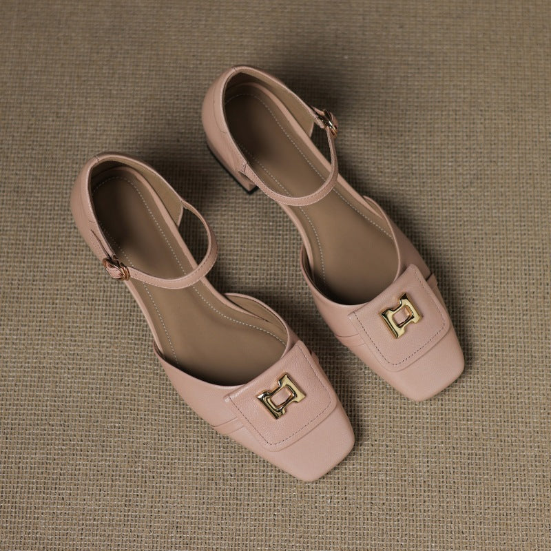 Virella | Buckle Leather Mary Janes