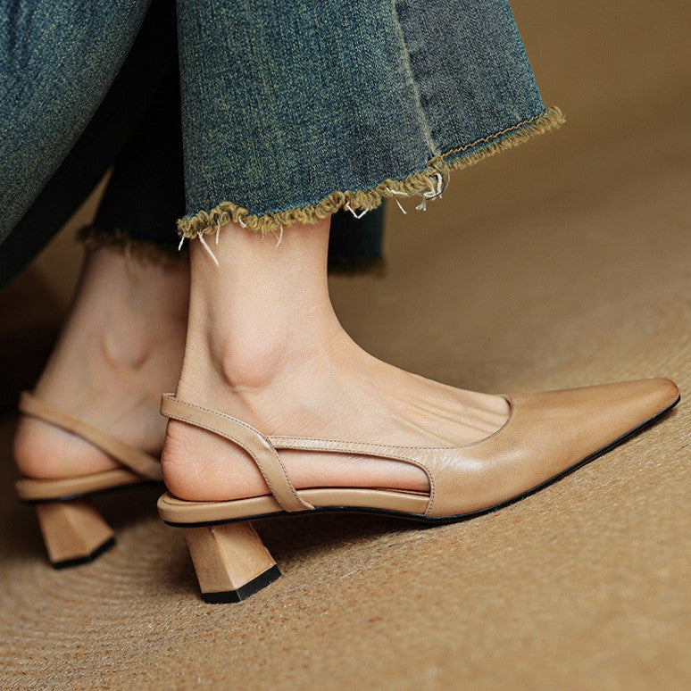 Celora | Leather Slingback Pumps