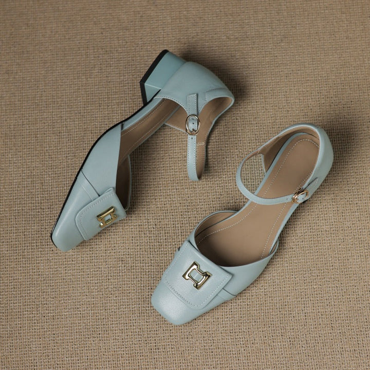 Virella | Buckle Leather Mary Janes
