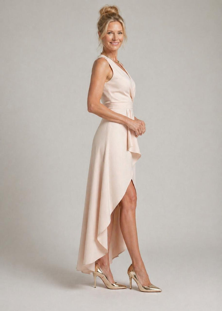 Violet & Grace™ |Midi Wrap Dress with V-Neck