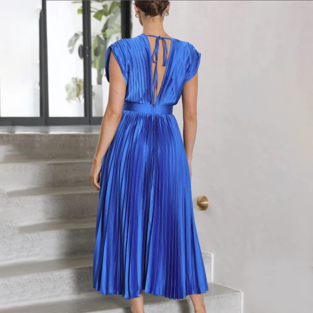 Violet & Grace™ | Timeless Pleated Midi Dress