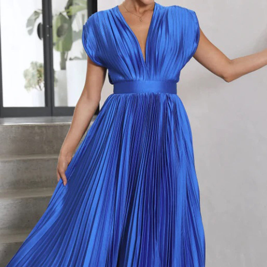 Violet & Grace™ | Timeless Pleated Midi Dress