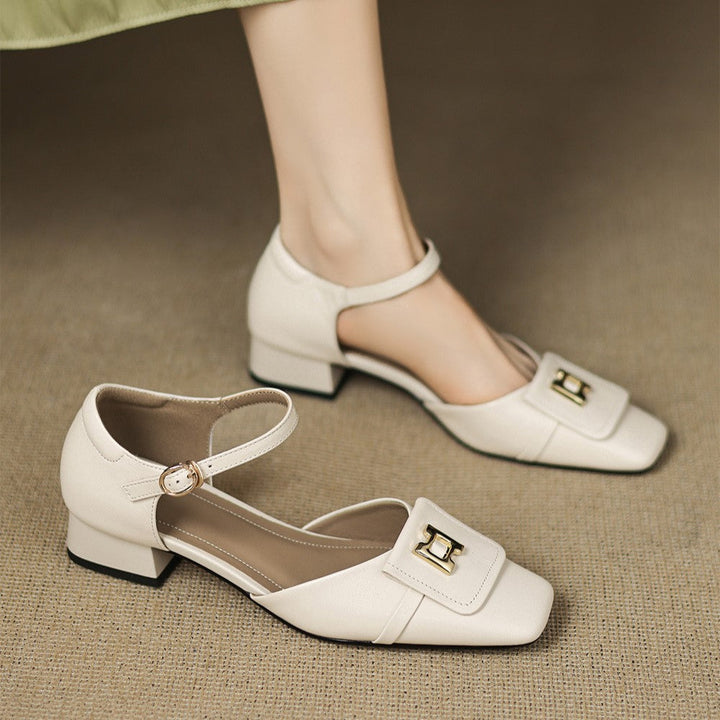 Virella | Buckle Leather Mary Janes