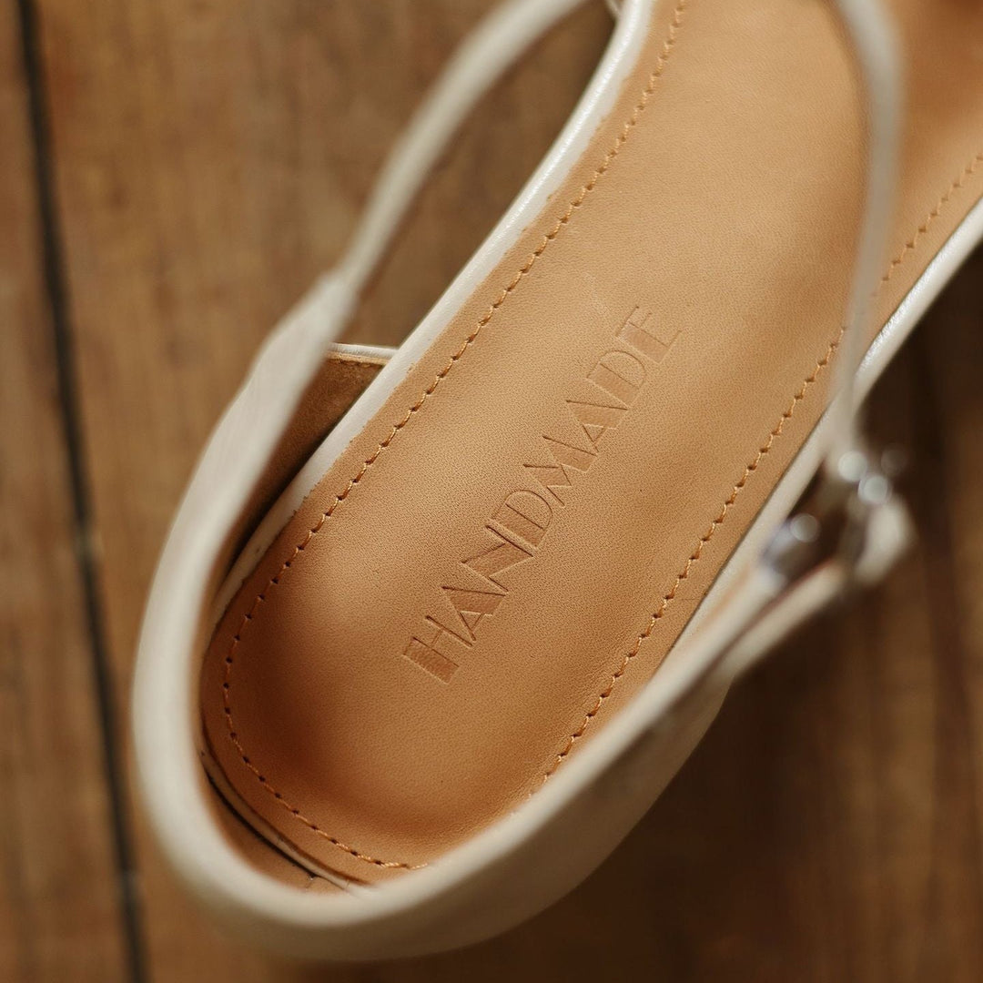 Althea | Leather T-Strap Heels