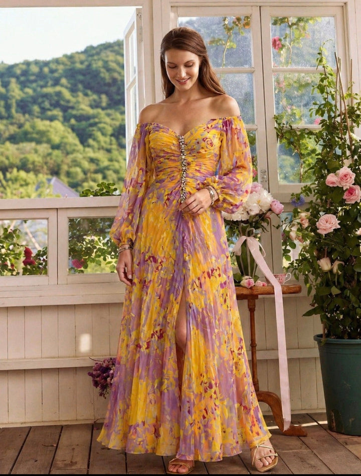 Violet & Grace™ | Elegant Dress with V-Neck
