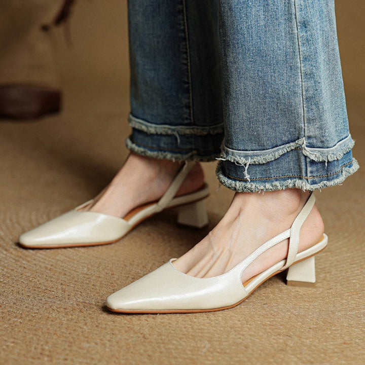 Celora | Leather Slingback Pumps