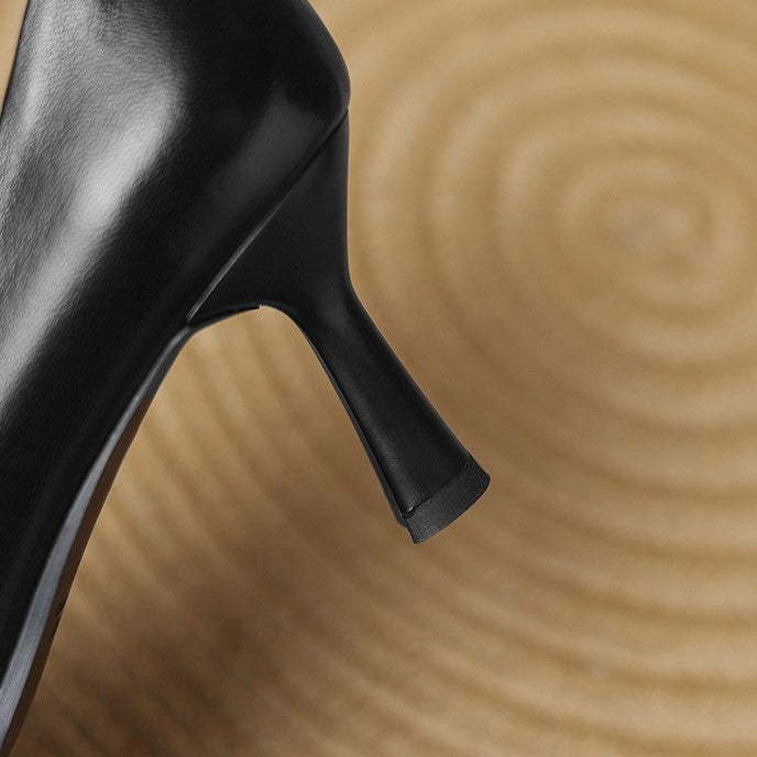 Alouette | Leather Square-Toe Pumps