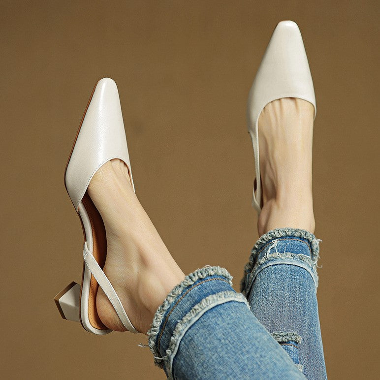 Celora | Leather Slingback Pumps