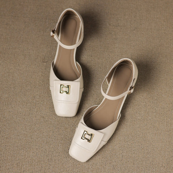 Virella | Buckle Leather Mary Janes