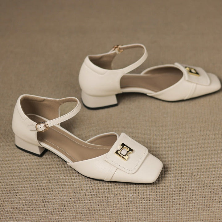 Virella | Buckle Leather Mary Janes