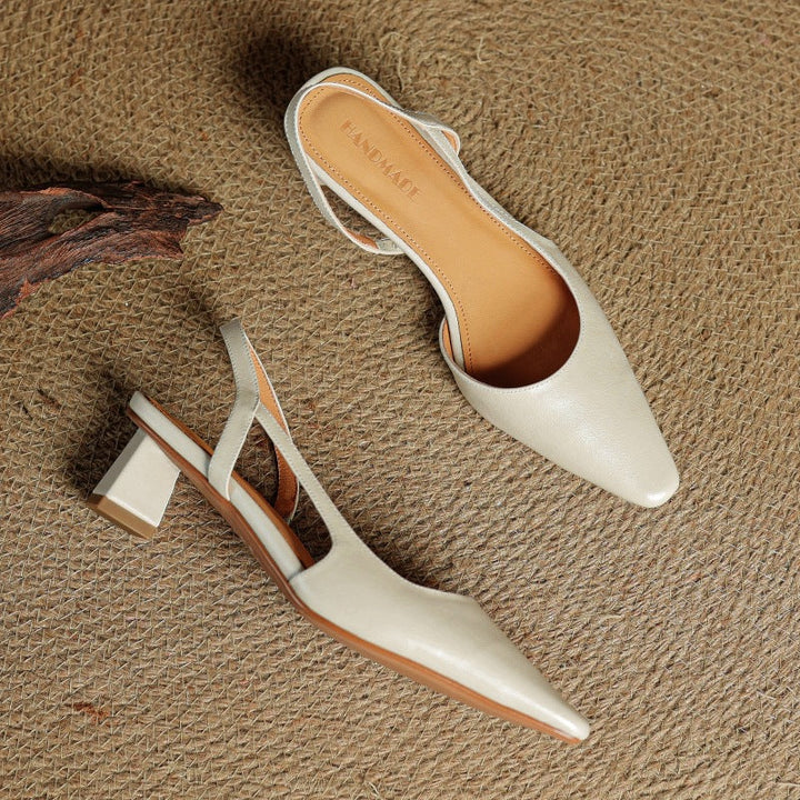 Celora | Leather Slingback Pumps