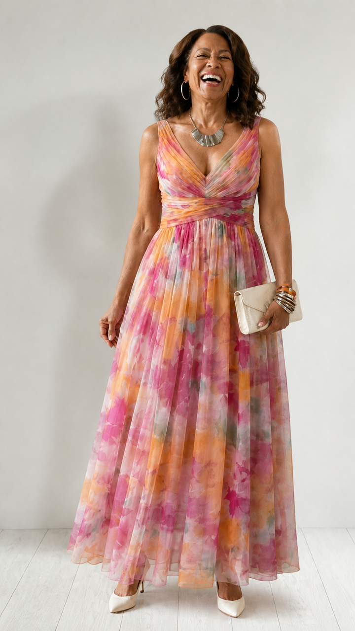 Violet & Grace™ | Soft Wrap Maxi Dress