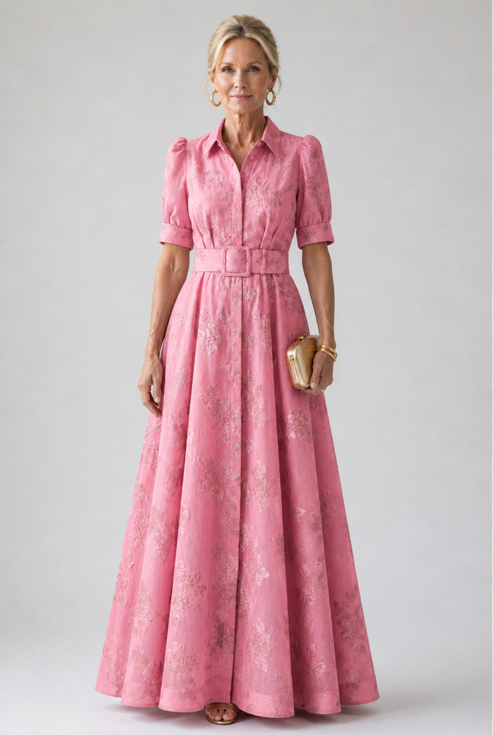 Violet & Grace™ | Belted Floral Maxi Dress
