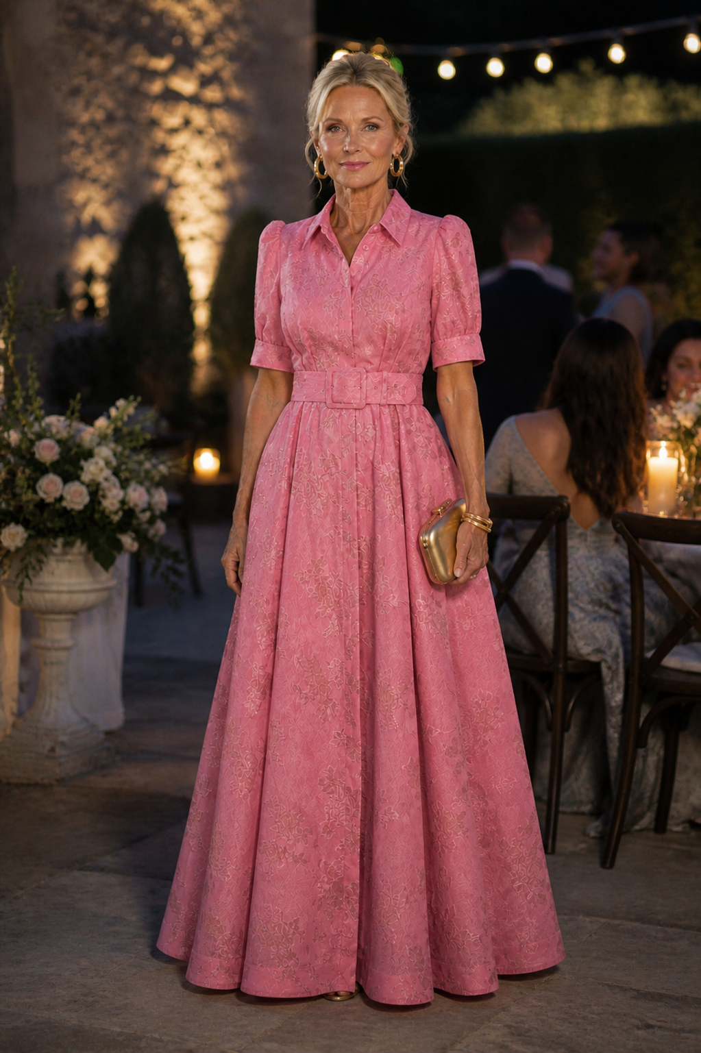 Violet & Grace™ | Belted Floral Maxi Dress