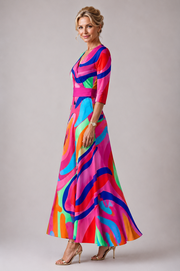 Violet & Grace™ | Comfortable dress for every day with V-neck