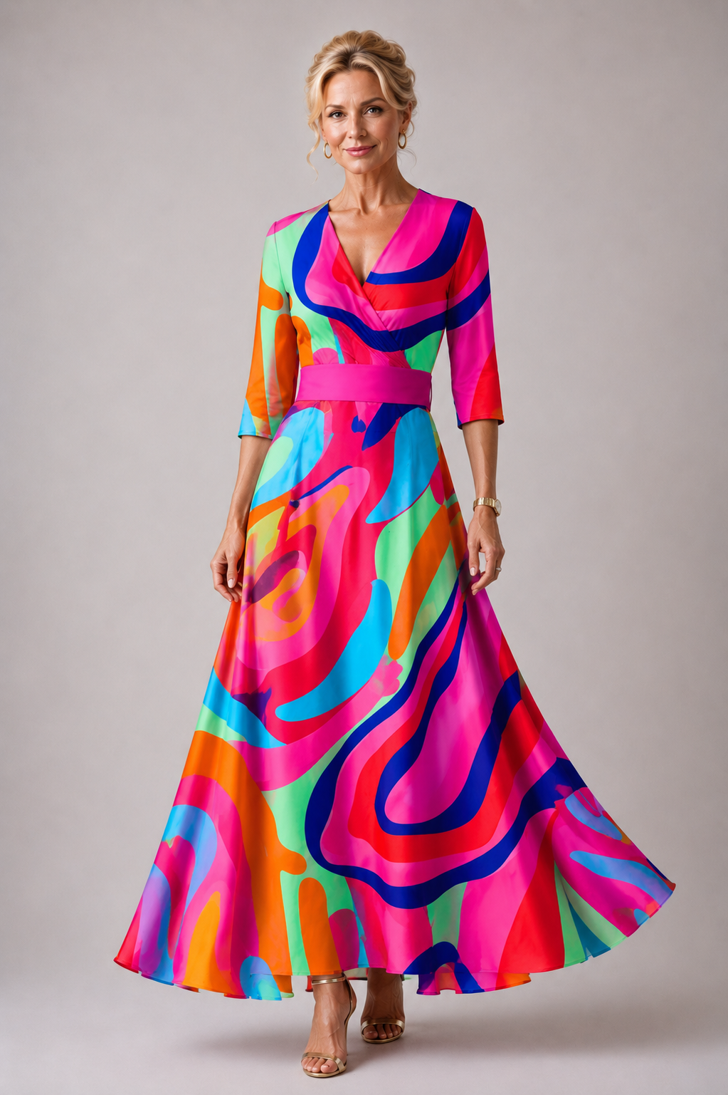 Violet & Grace™ | Comfortable dress for every day with V-neck