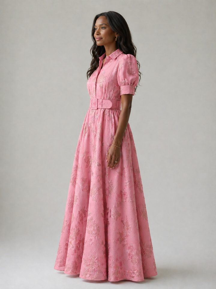 Violet & Grace™ | Belted Floral Maxi Dress