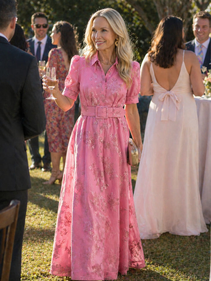 Violet & Grace™ | Belted Floral Maxi Dress