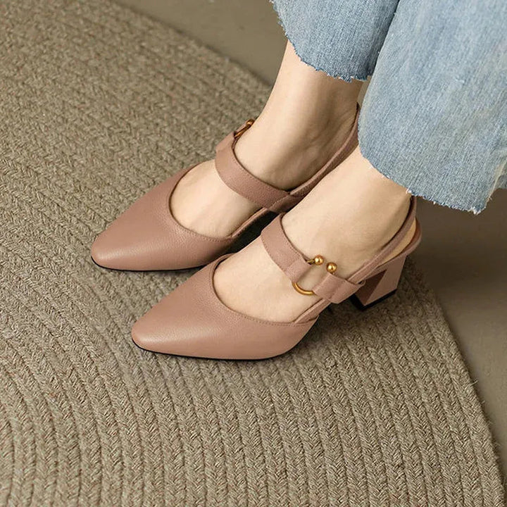 Velora | Elegant Strap Block Heels