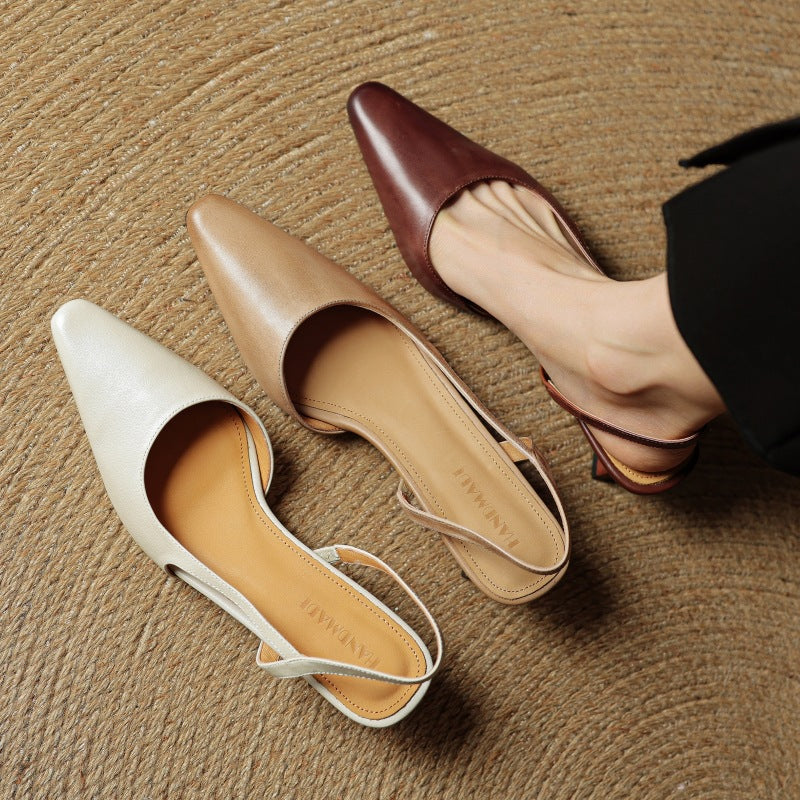 Celora | Leather Slingback Pumps