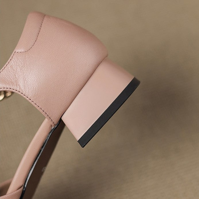 Virella | Buckle Leather Mary Janes