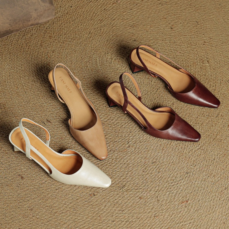 Celora | Leather Slingback Pumps