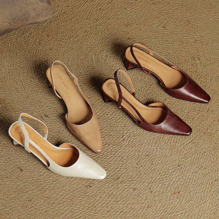 Celora | Leather Slingback Pumps