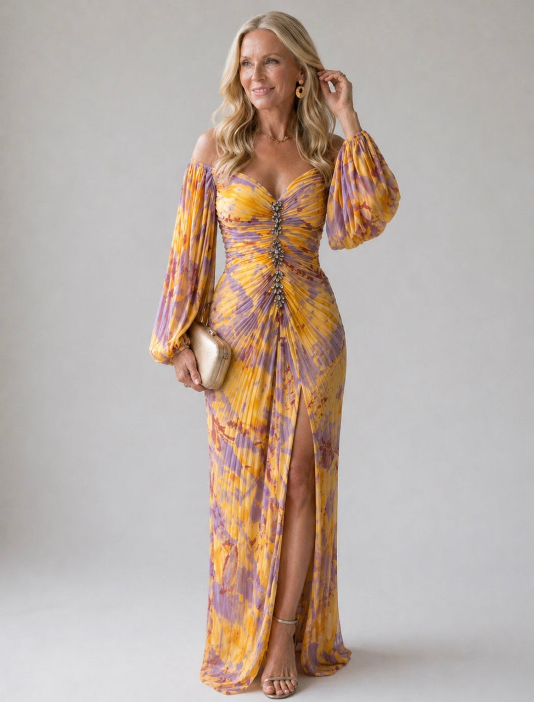 Violet & Grace™ | Elegant Dress with V-Neck