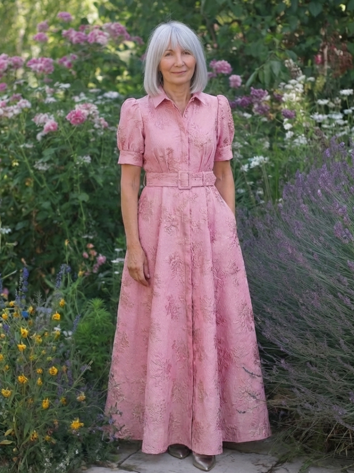 Violet & Grace™ | Belted Floral Maxi Dress