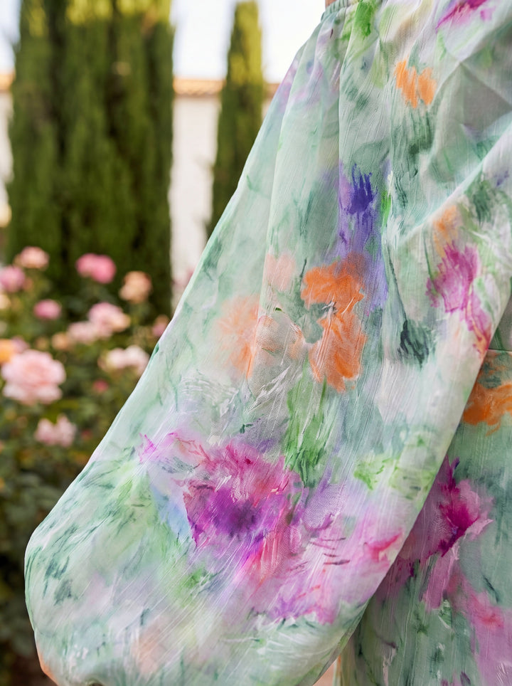 Off Shoulder Floral Maxi Dress for Women | Garden Party Wedding Guest