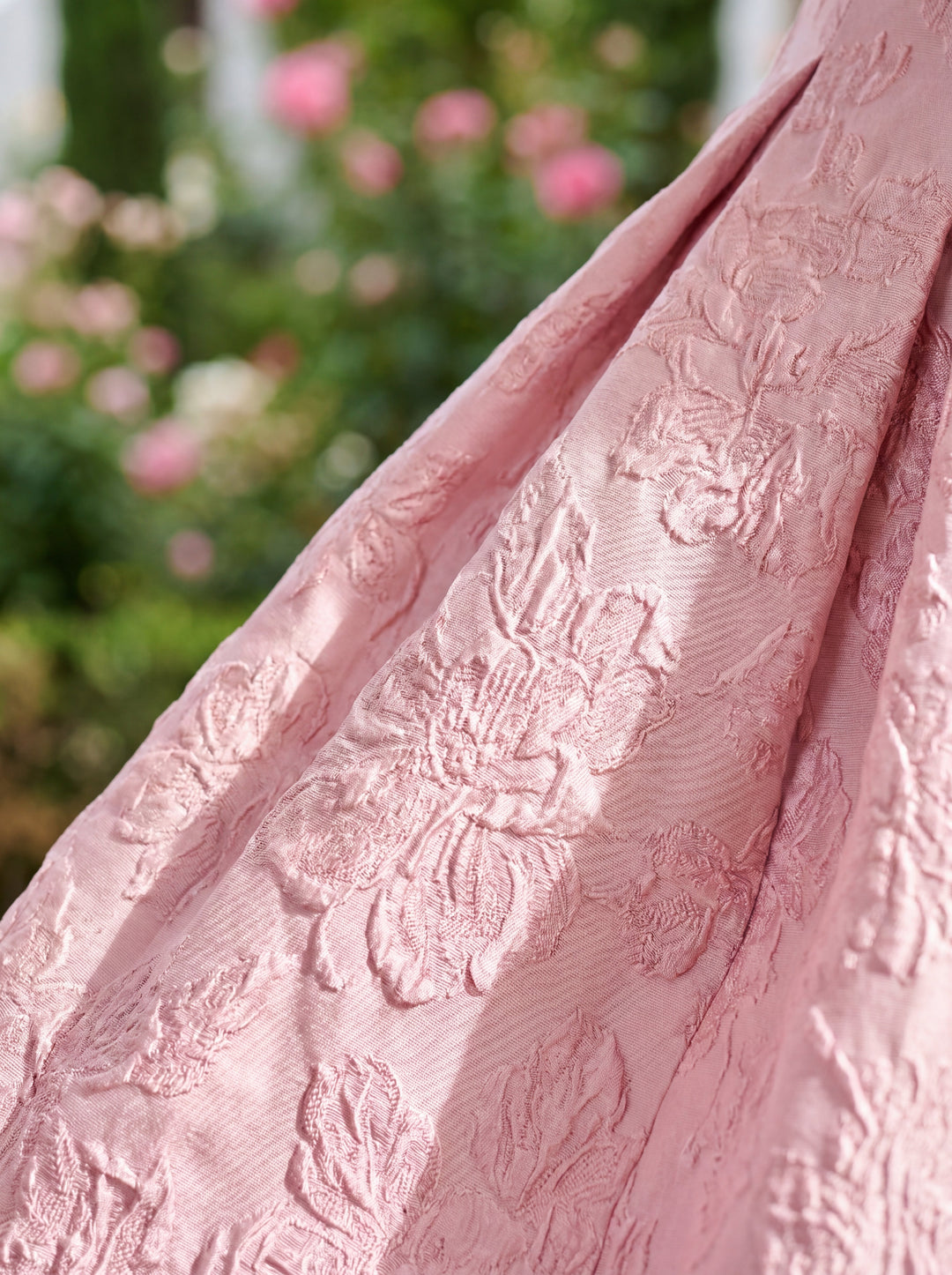 Floral Maxi Dress for Wedding Guest - Pink Formal Gown