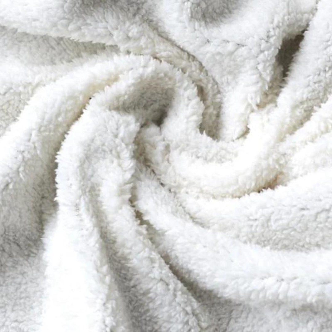 Fleece cardigan for men with shawl collar