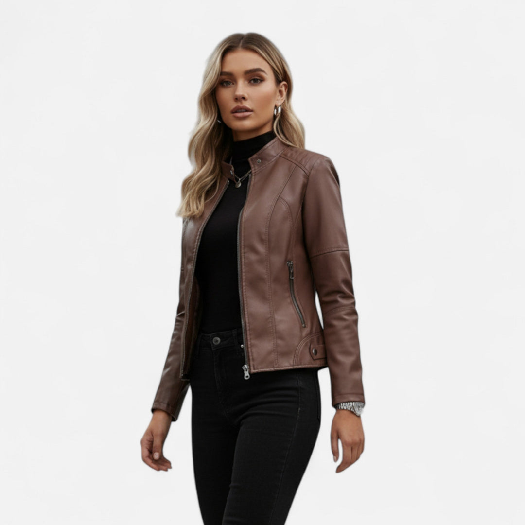Roselains | Women’s Leather Jacket– Heritage Chic