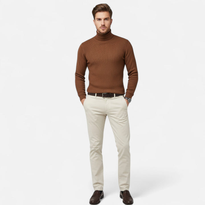 Men’s Cotton Turtleneck Sweater