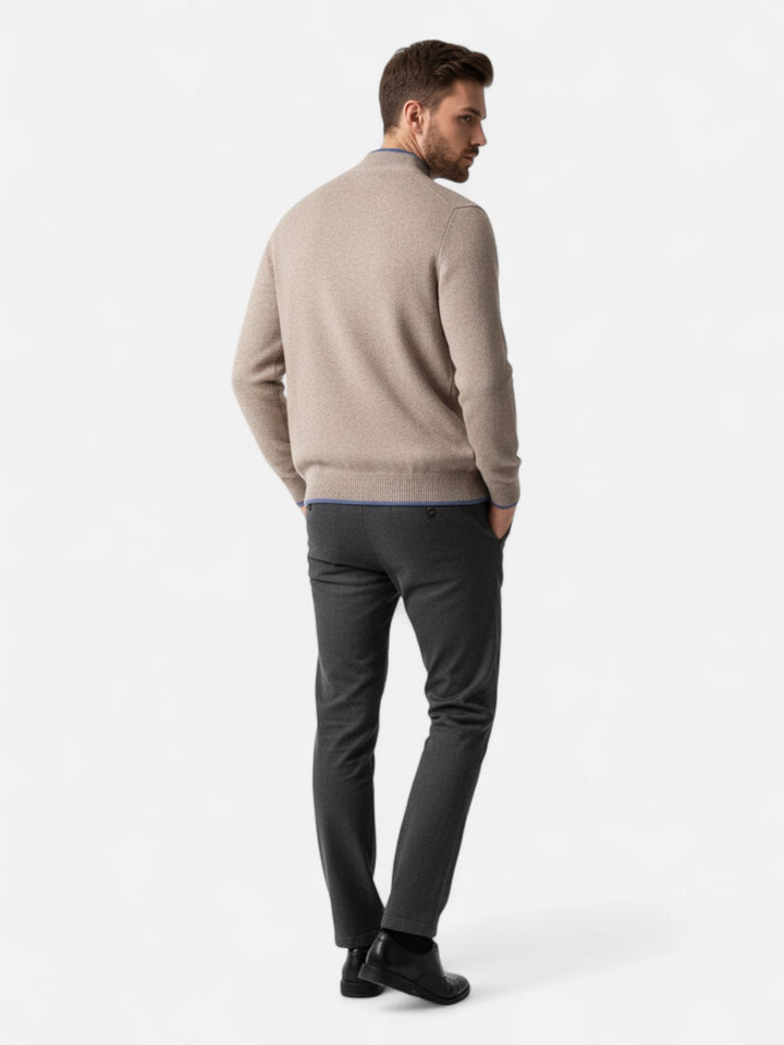 Men’s Merino Wool Mock Neck Sweater