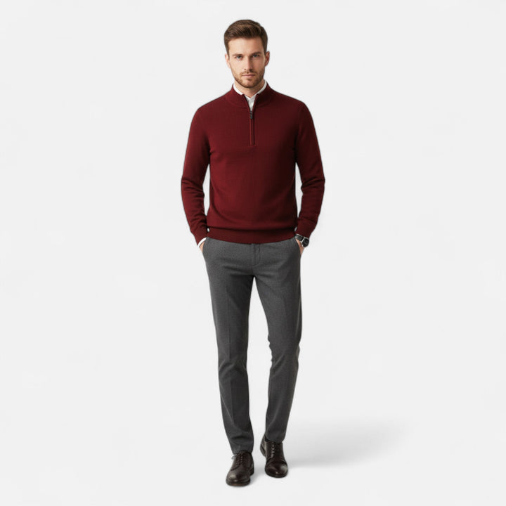 Men’s Merino Wool Half-Zip Sweater