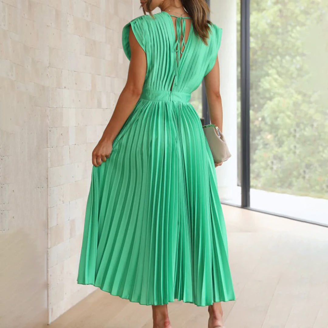 Violet & Grace™ | Timeless Pleated Midi Dress