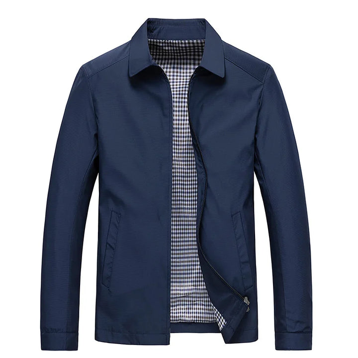 Men's Jacket in Cotton Slim Design for Outdoor Activities