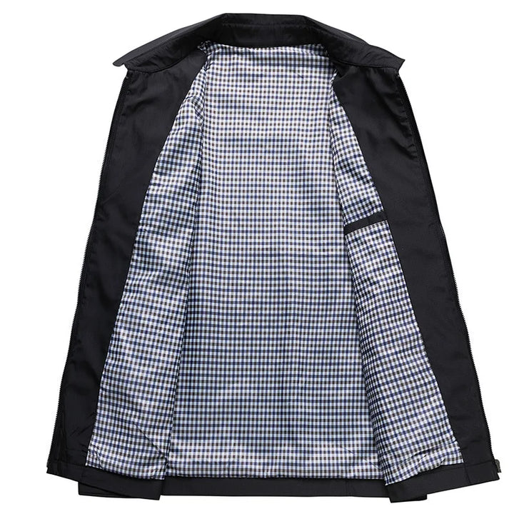 Men's Jacket in Cotton Slim Design for Outdoor Activities