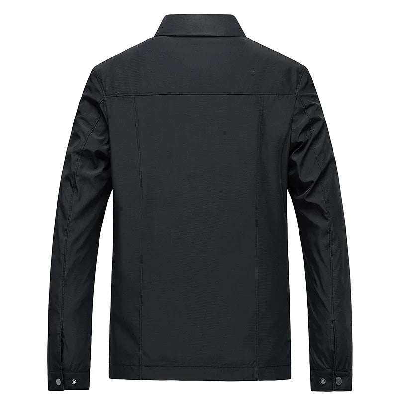 Men's Jacket in Cotton Slim Design for Outdoor Activities