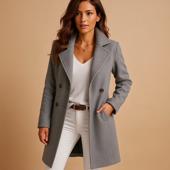 Isla | Women's Wool Double-Breasted Coat