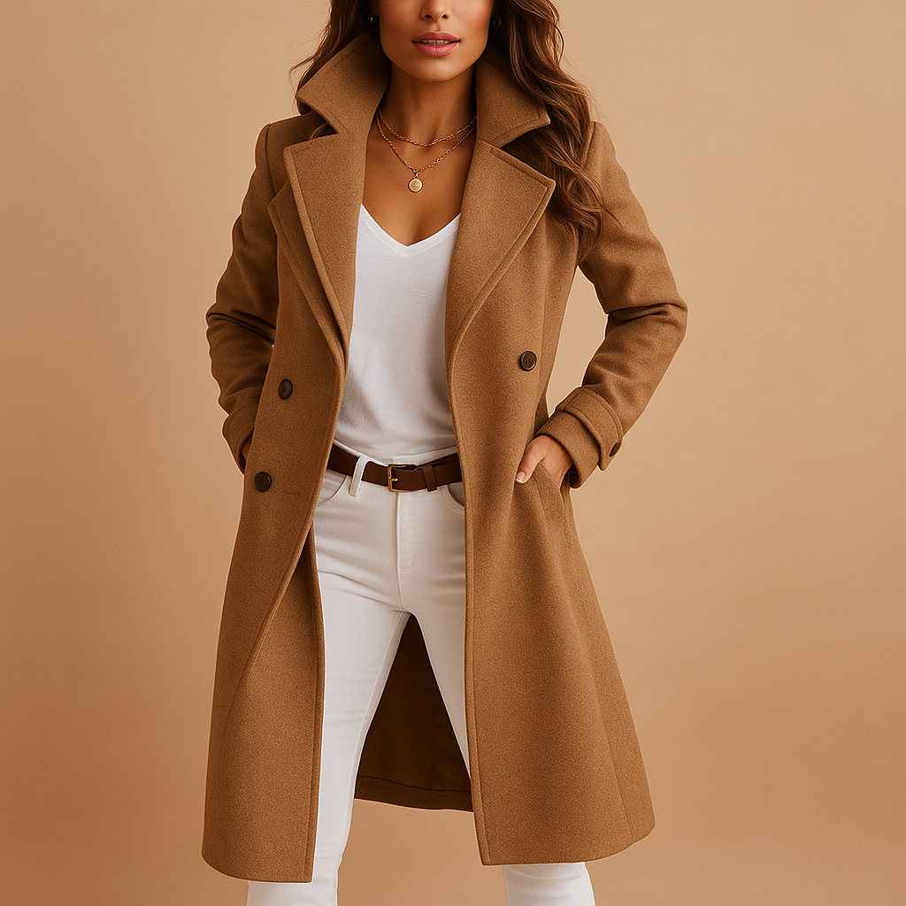 Isla | Women's Wool Double-Breasted Coat