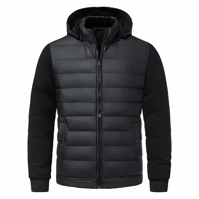 Mr. Black Hooded Cardigan Jacket