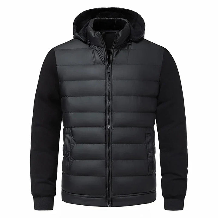 Mr. Black Hooded Cardigan Jacket