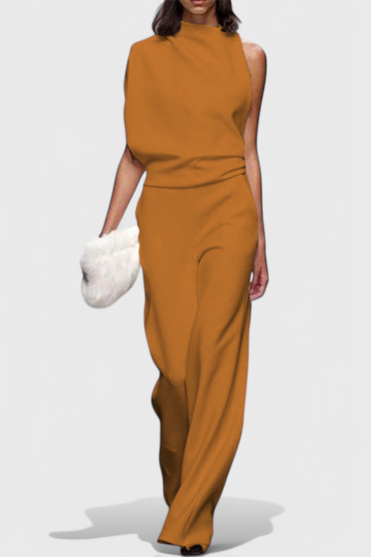 Agatha Wide-Leg Fluid Jumpsuit with a Flattering Silhouette
